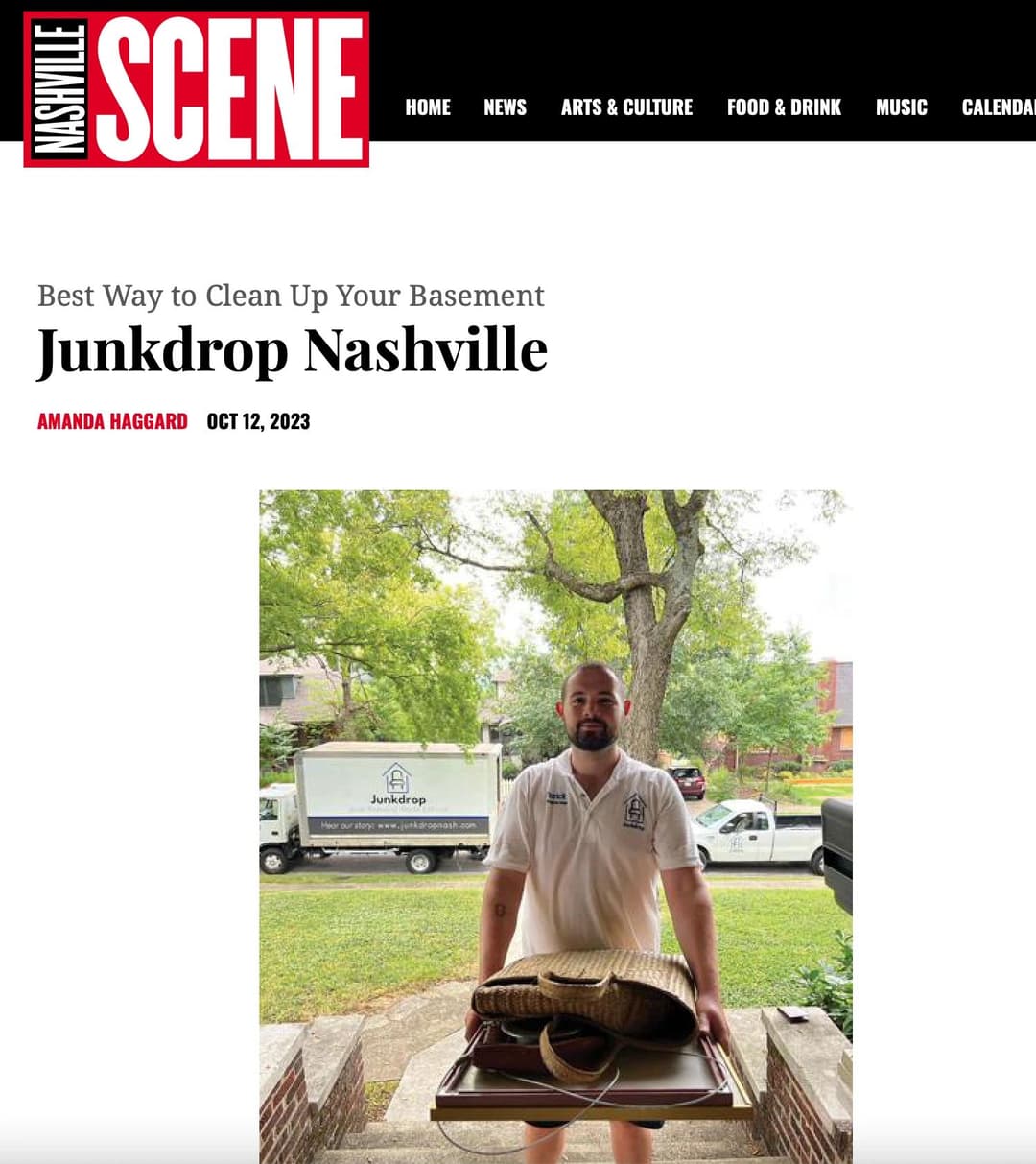 Nashville Scene: Best Way to Clean Up Your Basement — Junkdrop Nashville
