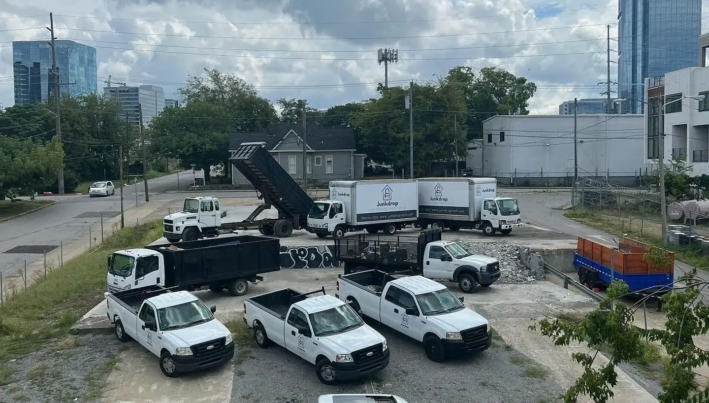 Junkdrop trucks at their Nashville yard